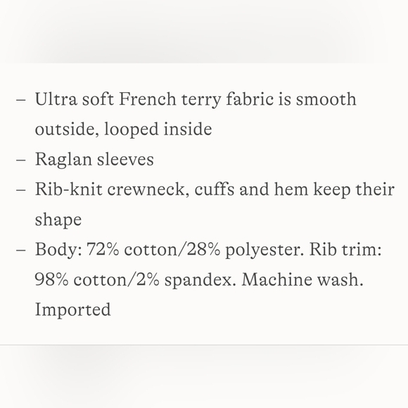 Lands End Serious Sweats Raglan Sweatshirt NAVY MULTI COLORBLOCK | 1X (16-18) - Picture 7 of 7